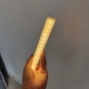 Lampu Sensor Gerak Magnetic Motion Sensor Lampu Stick Panjang LED/Lampu tidur LED tombol multifungsi lampu belajar lampu lemari portable Biru Hitam White Putih Plastik Merah Saklar