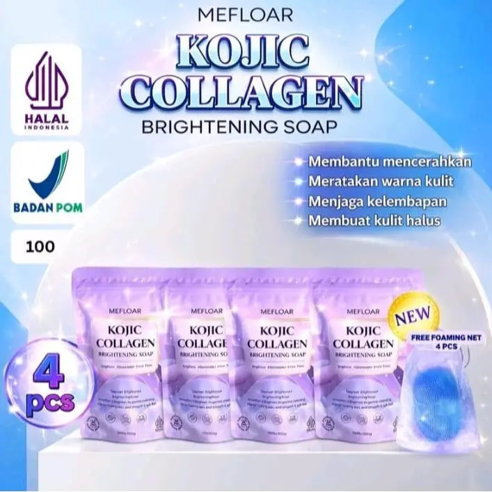 4*PCS Mefloar Kojic Collagen