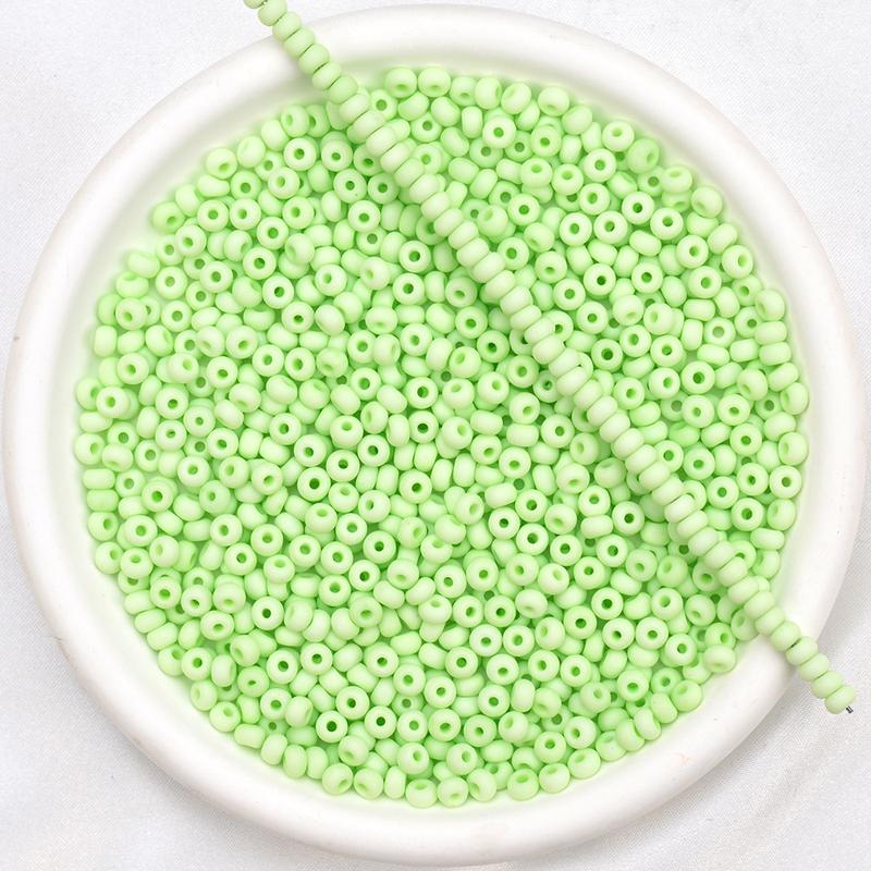 Product Introduction of Manik biji 3mm dan 4mm, manik kaca macaroon matte, pengatur jarak longgar bulat untuk Diy, Gelang, rantai, membuat barang kemas Diy 33