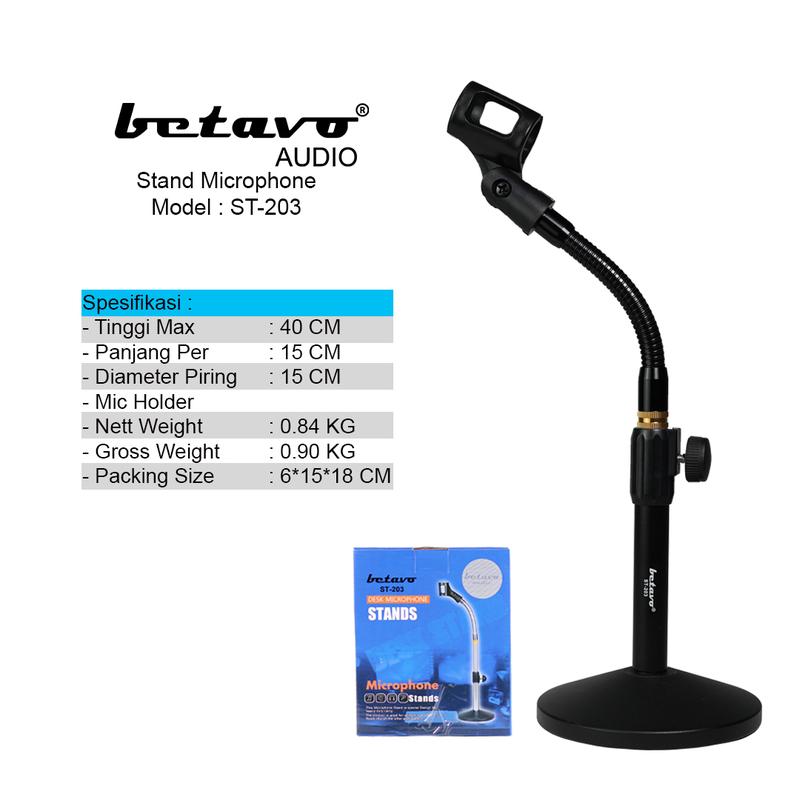 Betavo Audio Stand Mic ST 203 Accessories 4