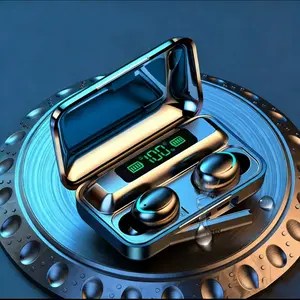 [COD]TWS F9 Headset Bluetooth Power BankTWS with Mic 9D Bass Stereo Handset WaterProof Earbud 5.0 Wireless Earphone