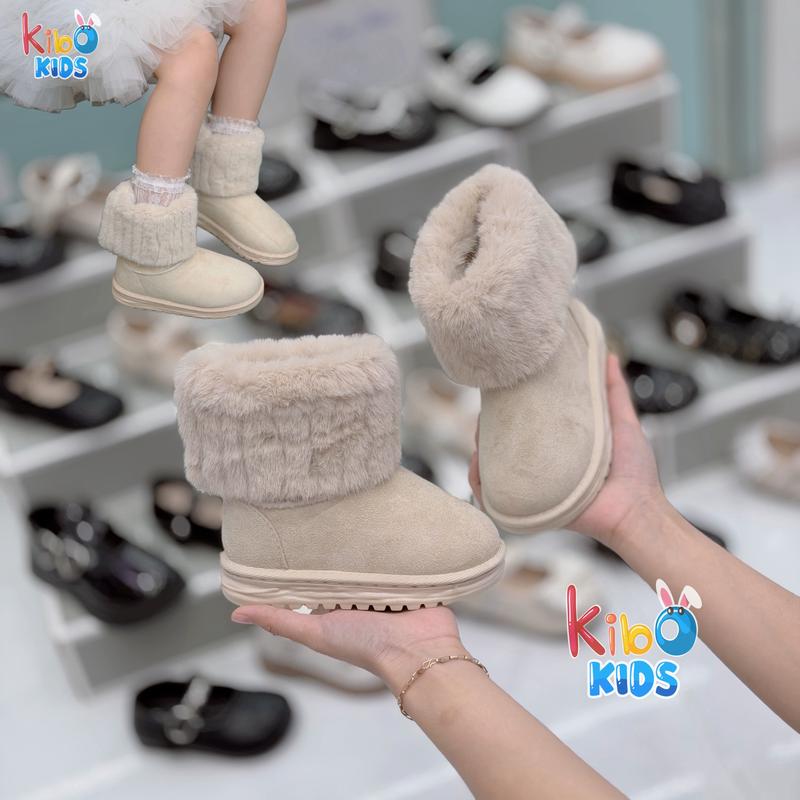  Bốt Cho Bé - Giày Cao Cổ Lông Phong Cách Hàn Quốc Cho Bé BOT2519 
