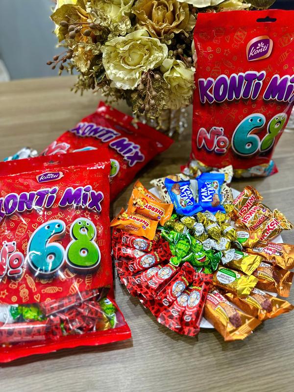   TẾT 2026  - KONTI MIX 68 Bánh kẹo Socola Nga -Túi 680g Nhập khẩu chính hãng Nga 