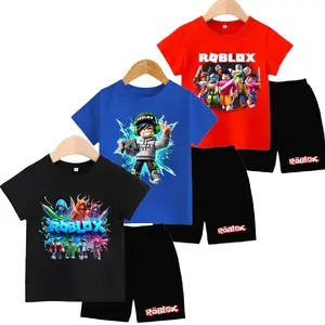 Setelan Roblox Anak Laki Laki Dan Perempuan Paket 3 Stel Kaos Sama Celana Pendek Fashion