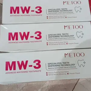 Boss is coming - [PROMO FREE SIKAT GIGI] METOO MW3 *3 BPOM-pemutih gigi / Gigi Cerah/ Gusi Sehat/ Nafas Segar/ Bebas Karang Gigi/ Membersihkan Noda Gigi/ Pasta Gigi Probiotik METOO MW3 Advance whitening Toothpaste