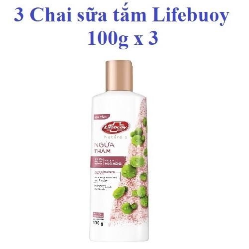  Set 3 Chai Sữa Tắm LIFEBUOY Muối hồng & Cica 100G  Hàng khuyến Mãi  