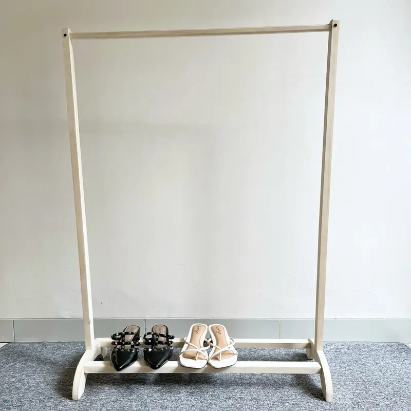 KAI LIVING - Gantungan Baju Aesthetic / Stand Hanger Kayu Multifungsi