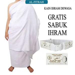 Al Fitrah Kain Ihram Pria Dewasa Sudah Termasuk Sabuk Haji / Kain Ihram Haji Umroh Dewasa Tidak Menerawang