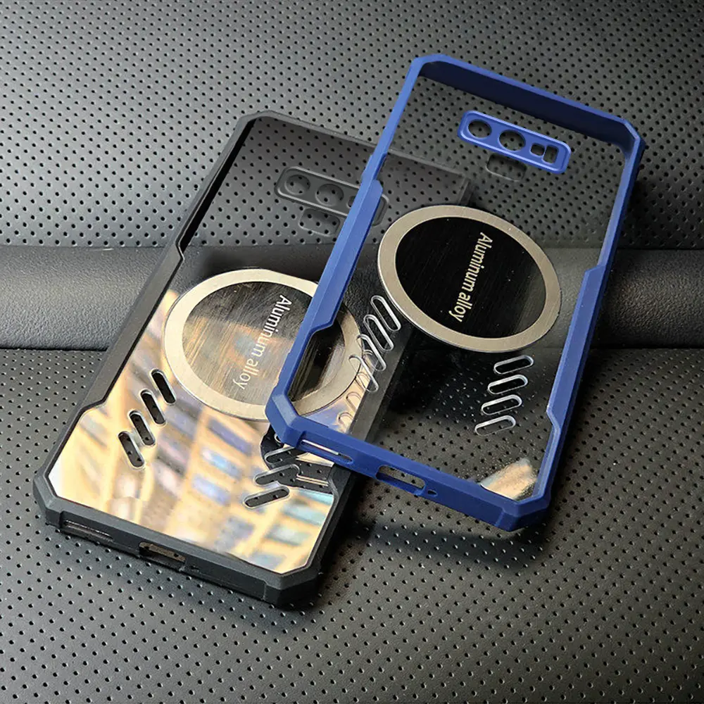 for samsung Note 9 Phone Game Magnetic attraction cooling transparent Heat dissipation clear Case Cover