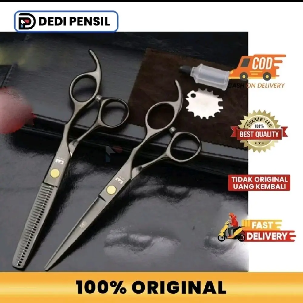 Dedi Pensil - Set Gunting Kasho Black 6 Inch Original