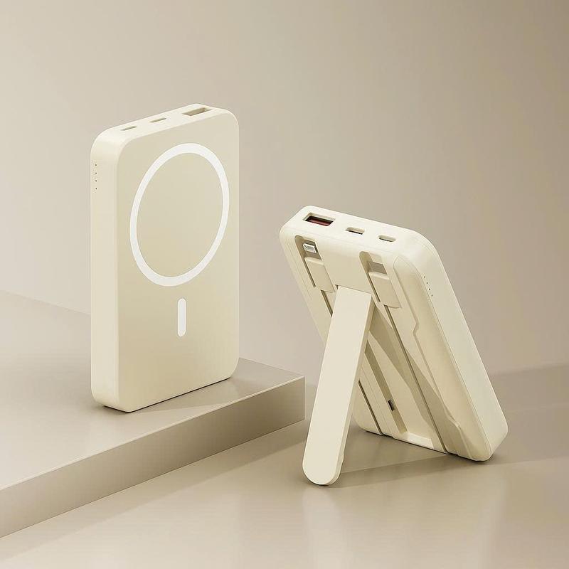 Pin Sạc dự phòng không dây Magsafe 10.000mAh Sạc nhanh 20w Tặng kèm Vòng từ tính dùng cho IP8 trở lên tương thích với điện thoại IPHONE có chức năng sạc không dây