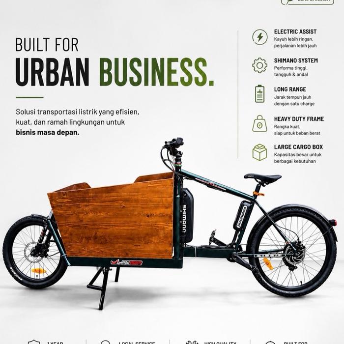 Sepeda Cargo Jual Volt X Family Edition Sepeda Cargo dengan Bingkai Baja Kuat ...