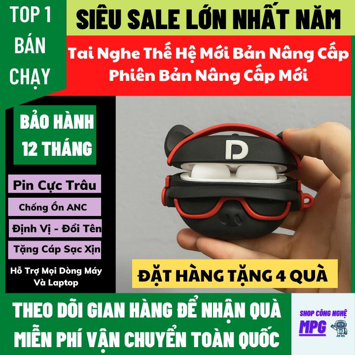 [ Xả Kho Giá Gốc ] Tai Nghe Bluetooth Bản Nâng Cấp Hỗ Trợ Mọi Dòng Máy Bảo Hành 12 Tháng, Hỗ Trợ Định Vị Đổi Tên, Chống Ồn Chủ Động tai nghe nhạc hay không dây Nhét Tai Earphone Kem