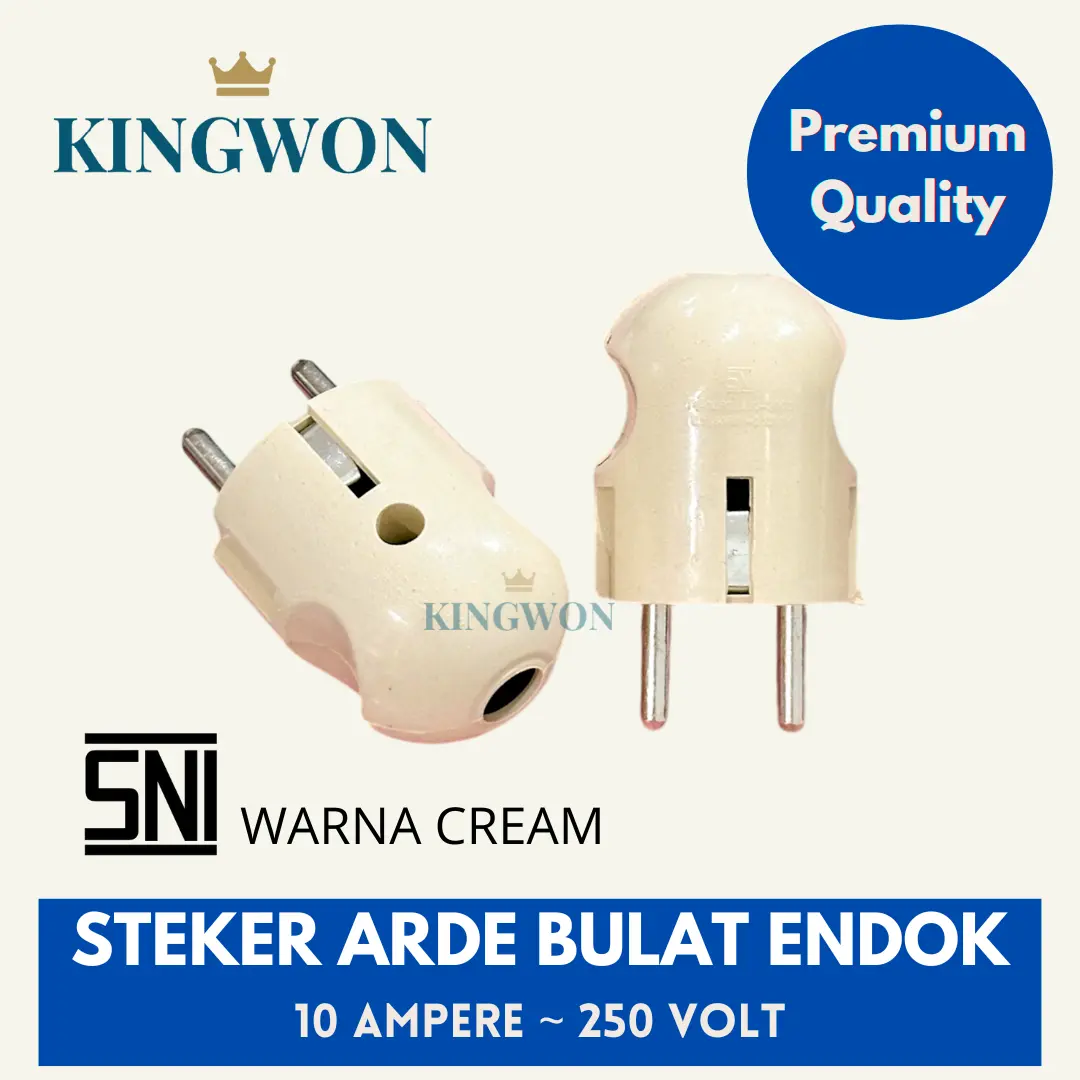 STEKER ARDE ENDOK WARNA CREAM DEXICON COLOKAN LISTRIK SNI MURAH