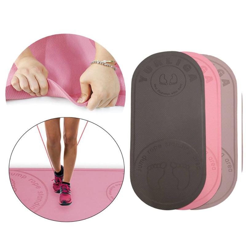 Thảm Tập Yoga, Trong Nhà, Chống Trượt, 5mm, Thảm Bảo Vệ Đầu Gối Dây Nhảy Nhảy, Dày Dặn, Cách Âm, Đệm Hấp Thụ Sốc 2