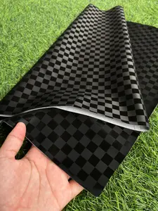 kulit sarung jok motor 3D motif catur bahan tebal