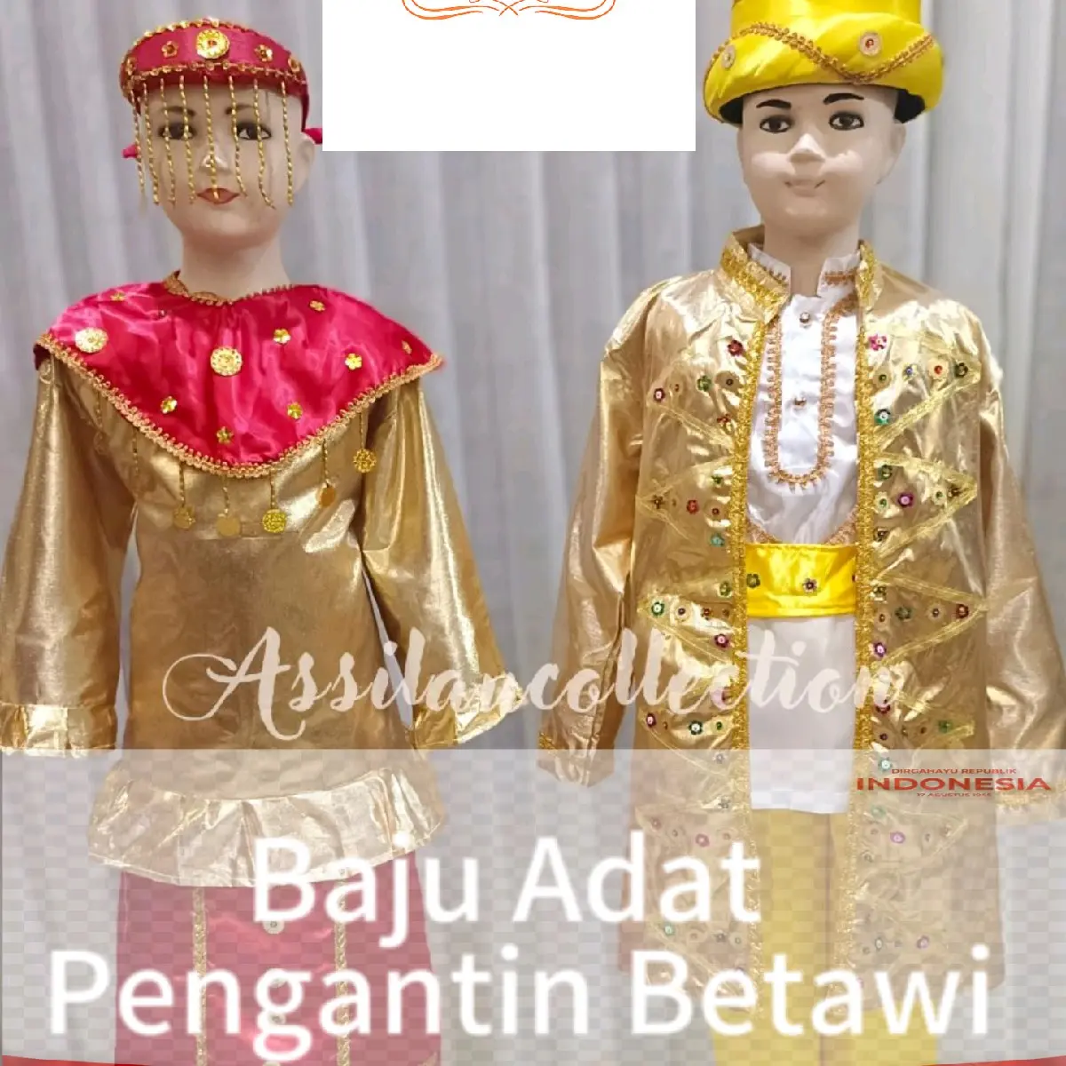 Baju Adat Pengantin Betawi Lame Anak (Laki/Perempuan)