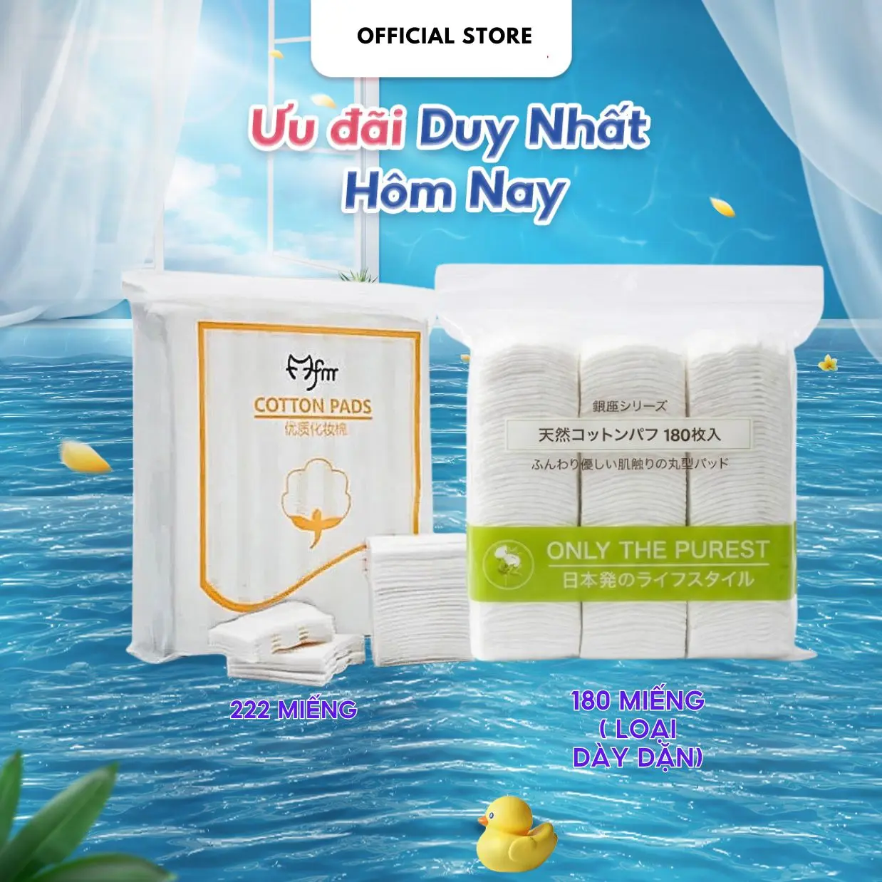 Bông Tẩy Trang 222180 Miếng