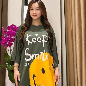 GR ATASAN WANITA OVERSIZE LD135 CM KAOS WANITA JUMBO SR2593 6