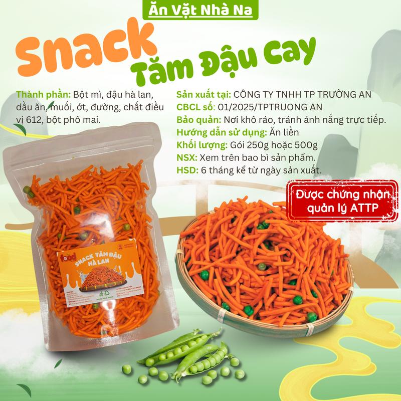 (Miễn Phí Vận Chuyển) 500g Bim Bim Tăm Đậu Hà Lan , Snack Que Bim Tăm Thái, Đồ Ăn Vặt Hot, Tăm Đậu Hà Lan Nhà Na