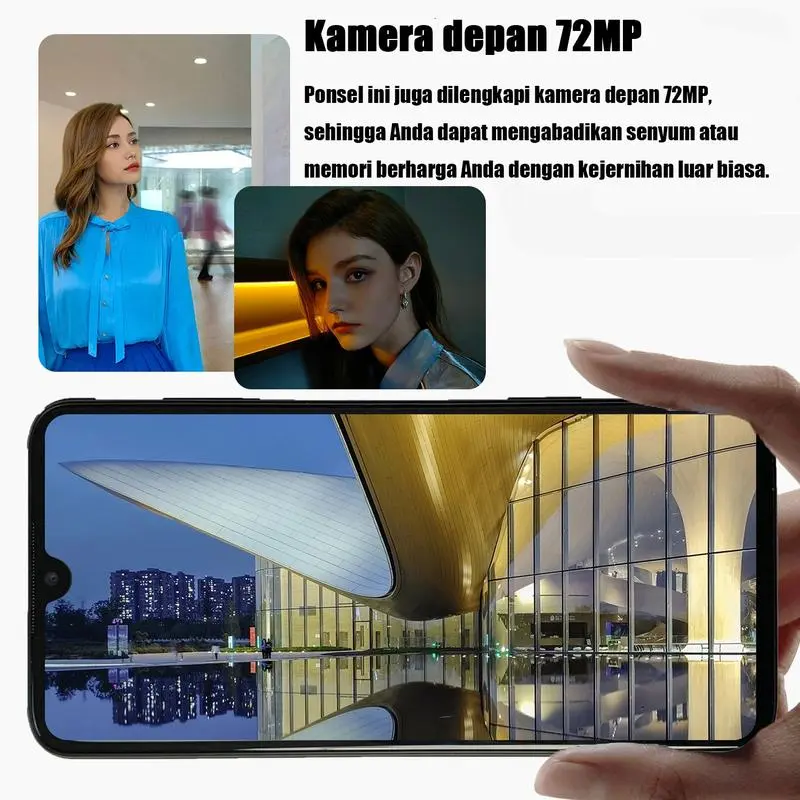 16GB+1024GB│Baterai besar 6000mAh│Pengisian cepat│Layar besar HD 120HZ│Gaming lancar│Bluetooth 6.0│3G/4G/5G│Android 11.1 3