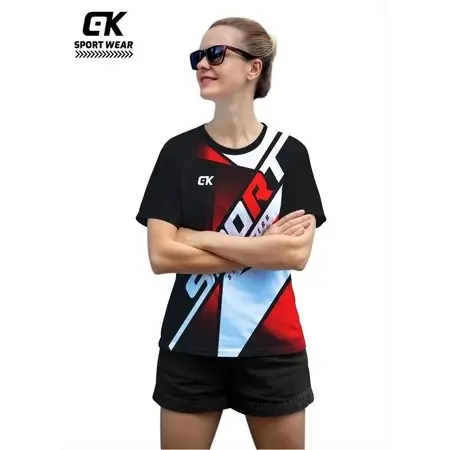 [BAYAR DI TEMPAT] MZ 002 Kaos Olahraga 1 Set Stelan & Atasan Volly Wanita & Pria Dewasa//Kaos Olahraga Volly Futsall Printing Size M-L-XL Baju Pakaian Setelan 4