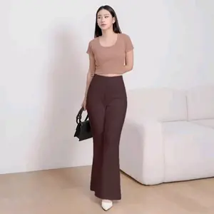 PROMO LIVE RAMADAN Celana Cutbray Scuba Premuim Bawahan Panjang Wanita