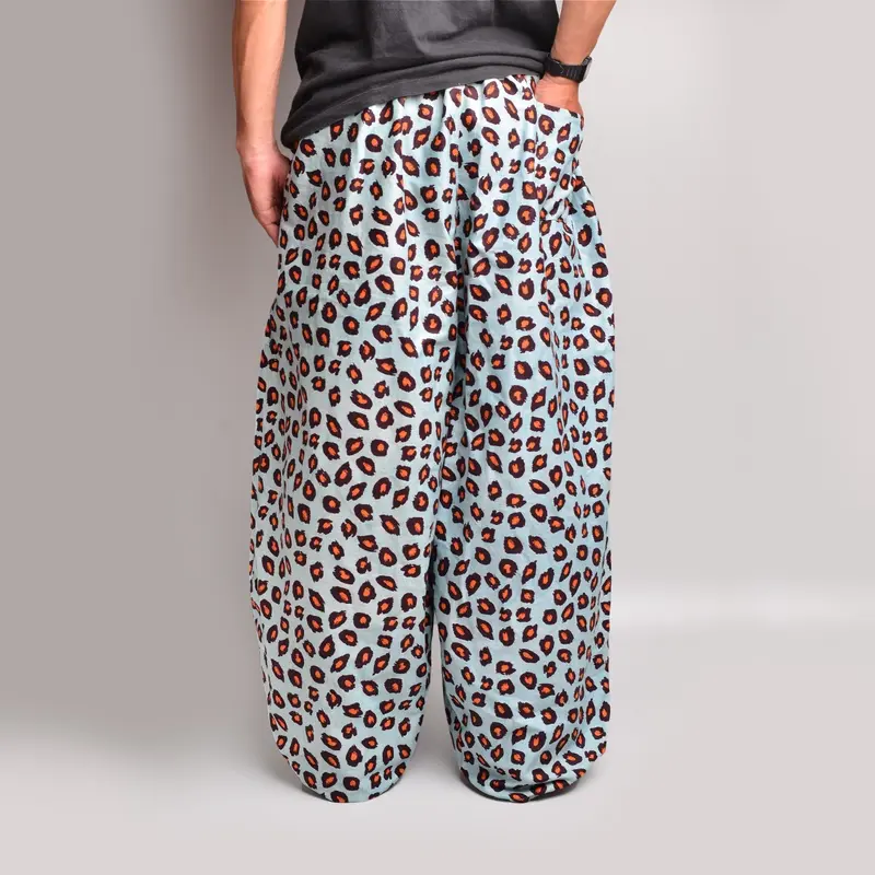 Charts Baggy Balon Pants Leopard Blue 2