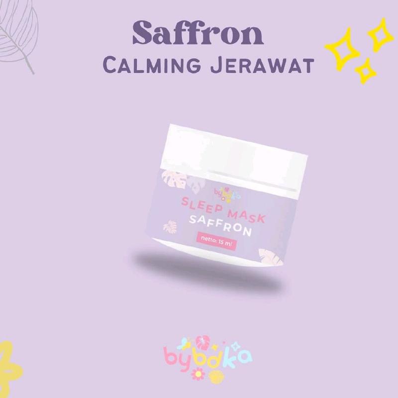 BYBDKA Sleep Mask  15ml & 50ml saffron/honey/olive oil/coconut oil mengatasi jerawat menghidrasi kulit mencerahkan meredakan peradangan kulit Bruntusan Wajah Berminyak Beruntusan Komedo Muka Madu Facial 7