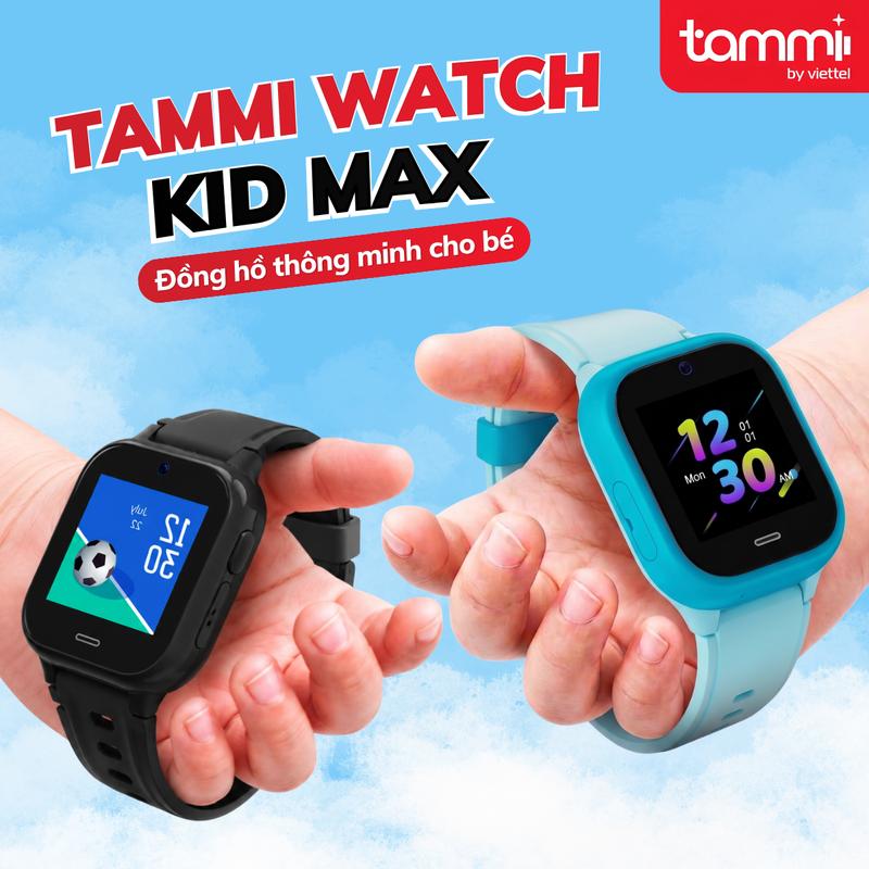 Combo 2 Đồng Hồ Thông Minh Tammi Watch Kid Max | Màn Hình 1.4" | Pin 800mAh | Camera 2.0MP | Chống Nước IP68 I Bảo Hành 12 Tháng