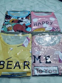 Product Review of Blackpink Daster Pakaian Wanita Baju Tidur Motif Kartun Oversize Korea Pendek Piyama Dress Dewasa 4017 from v**a 2