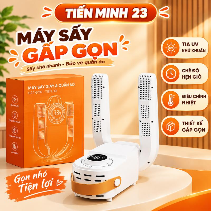 MÁY SẤY UV KHỬ MÙI KHỬ KHUẨN ĐA NĂNG Giày Tất Găng Tay bằng Tia Cực Tím Loại Cao Cấp Nhiệt Tỏa Đều Lưu Thông Khí Tốt Không Gây Hư Hỏng Đồ Dùng sản phẩm
