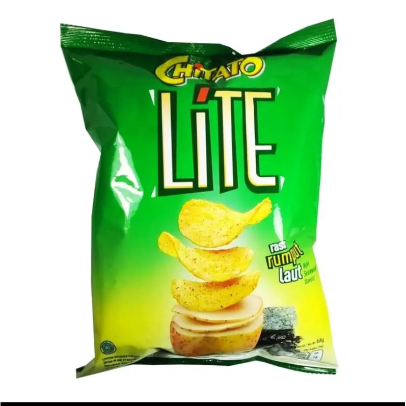 Chitato Lite Rasa Rumput Laut 68 g keripik  kentang