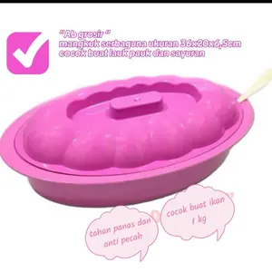 Ab Grosir - isi 3 lebih murah Mangkok Sayur Plastik Modern dengan Tutup dan Sendok Kapasitas 500-1000ml Ideal untuk Sajian Sayuran atau Sup