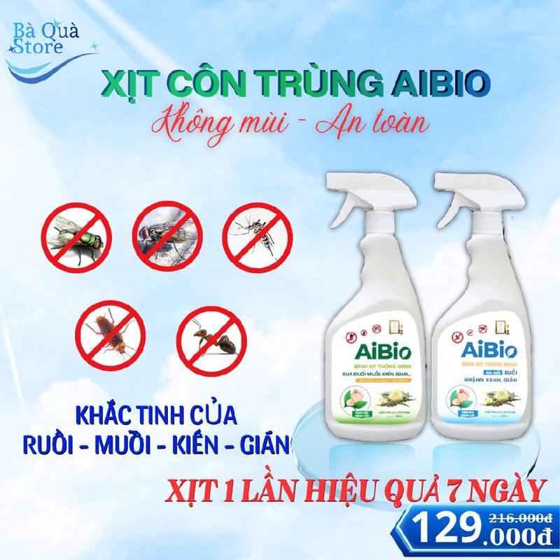 Bình Xịt Thông Minh AiBio Giúp Xua Đuổi Ruồi, Muỗi, Nhặng Xanh, Gián Hiệu Quả, Nhanh Chóng, Không Mùi, An Toàn Cho Sức Khỏe Con Người Và Vật Nuôi