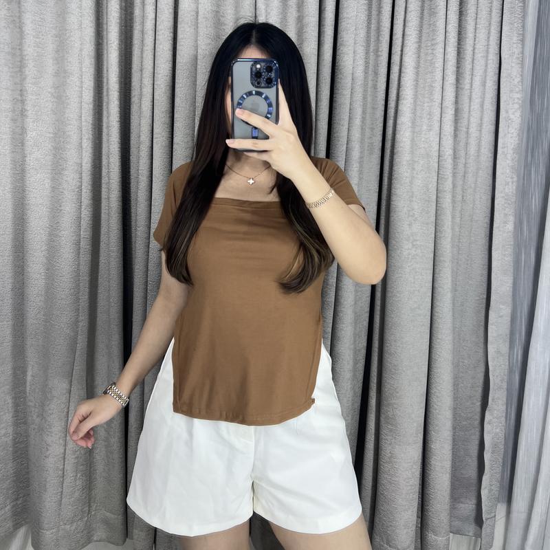 Aceline Squarneck Top 1898 | Top Squarneck Wanita Kaos Wanita Fashion 4