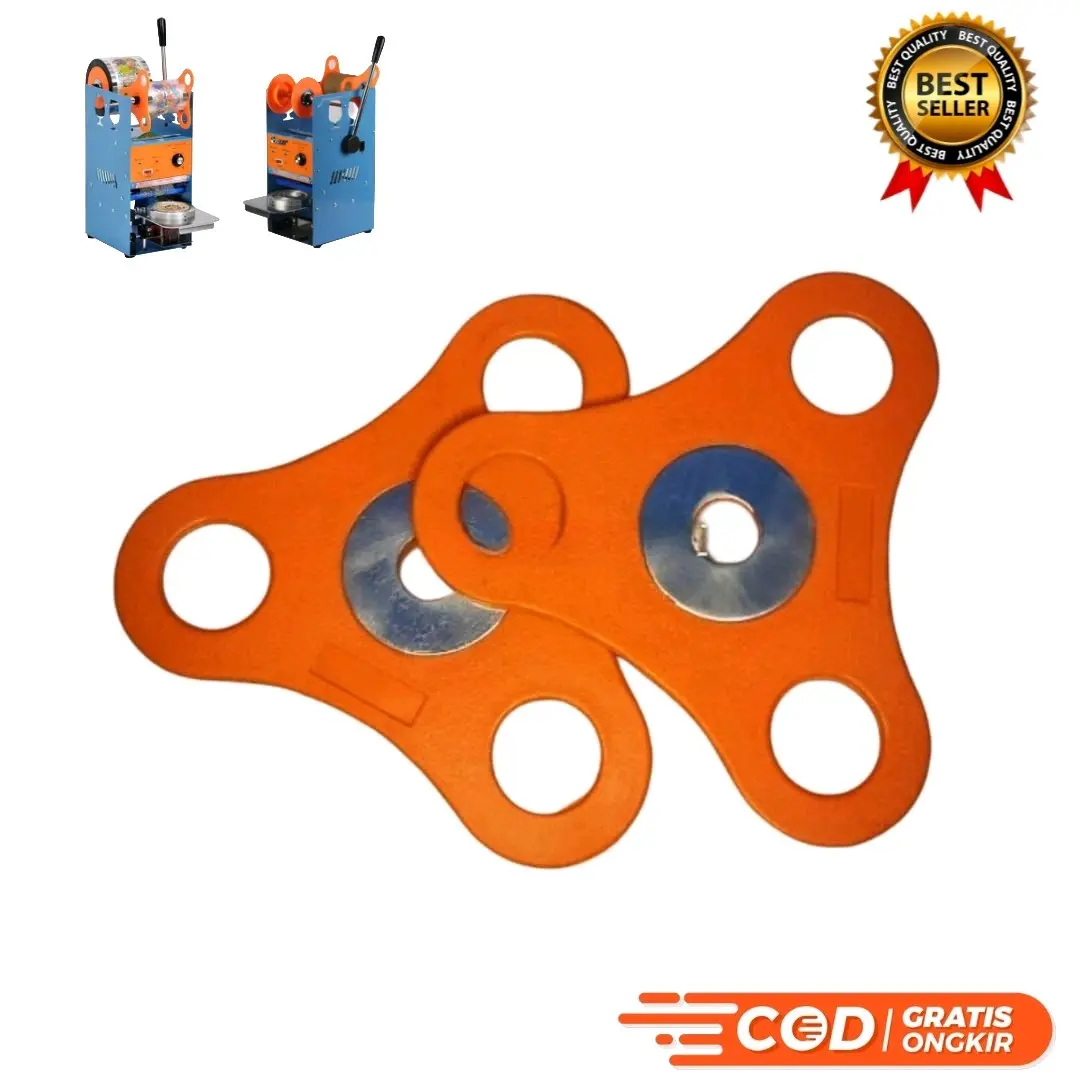 Segitiga Orange Press Cup Sealer Berlaku Semua Merek ( Penjepit Plastik Roll Cup Sealer )
