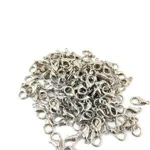 CUCI GUDANG - Kokot Udang Silver 12mm isi 100pcs Kaitan Udang Gelang