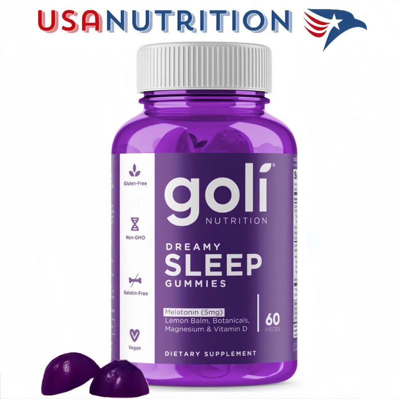Dreamy Sleep Gummies 5mg Melatonin "Goli" 60 viên : Kẹo dẻo hỗ trợ giấc ngủ giảm căng thẳng
