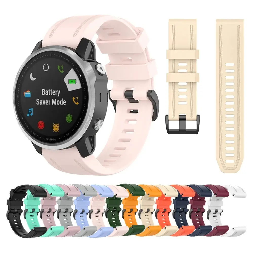 Silicone WatchBand Compatible with Fenix 8 AMOLED 43mm/Fenix 7S/Fenix 6S/Fenix 5S,20mm Quickfit Sport Band for Fenix 7S pro/Fenix 6S pro/Fenix 5S plus/Descent Mk3/Mk3i/Epix Pro/Approach S70 42mm