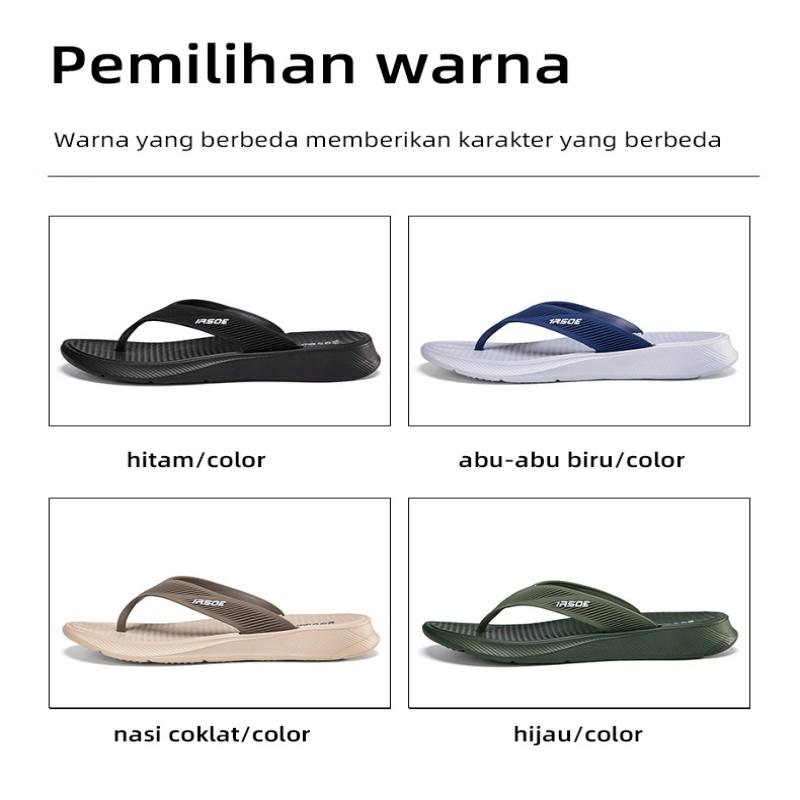 Product Introduction of IRSOE Sandal jepit modis terbaru untuk pria dan wanita, nyaman dan anti air anti slip sandal pria sepatu cowok keren sandal selop pria Sendal Karet 5