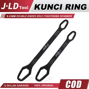 JLD Double-ended Universal Kunci Ring Pas Torx Wrench 8-22MM Adjustable Self-tightening Spanner 230/270MM Length kunci  pas  multifungsi