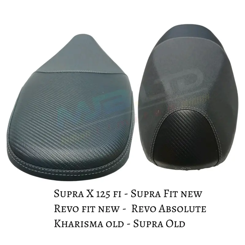 Sarung & Kulit Jok motor Supra X 125 Revo Fi model PCX Motip CARBON kombinasi Amplas pasir bahan import 1