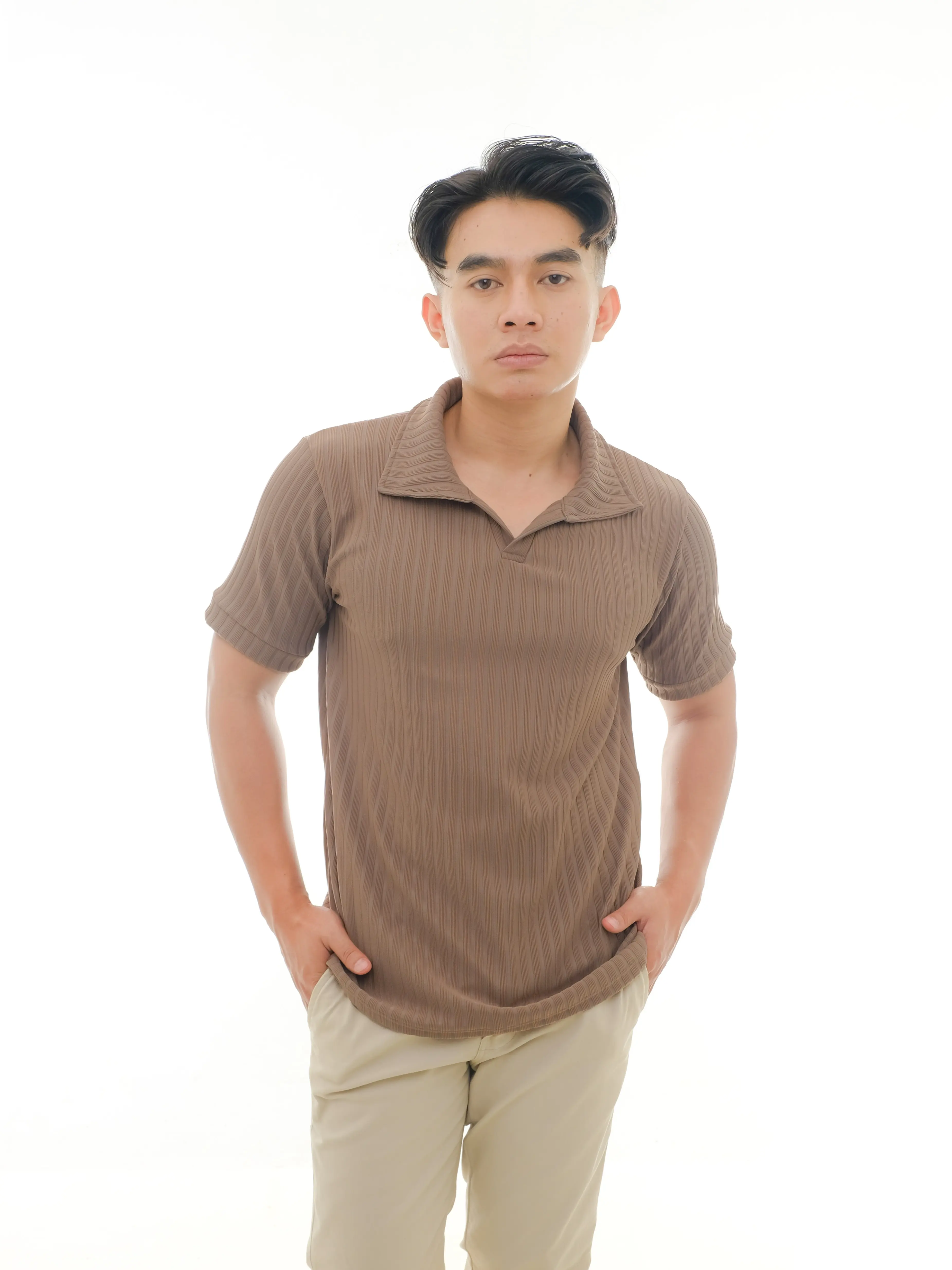 Hoursmore | Kaos Polo T-Shirt Pria Premium Knit | kaos kerah pria