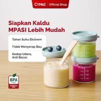 Gambar Cypruz Tempat Penyimpanan Makanan Wadah Kaca Baby Food Jar 120ml 3 Pcs dari Cypruz Kitchenware Kota Administrasi Jakarta Utara 1 Tokopedia