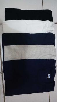 Product Review of PROMO PAKET 5 PCS KAOS KATUN DISTRO POLOS OBLONG PENDEK HITAM PUTIH Pria Combed Baju Dewasa Keren  Cowok Sablon   bajudistro baju co jalan oversized Kata beatles shirt bintang Tulisan Santai from C**A C**G 1
