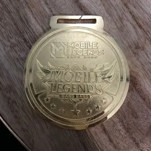 Medali costume mobile  legends tebal 2ml bahan kuningan