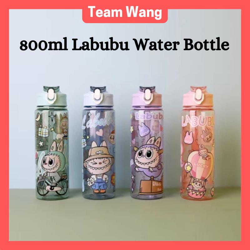 Botol Labubu 800ml Botol Air Labubu Water Bottle Kids Stra BPA Free Botol - TikTok ...