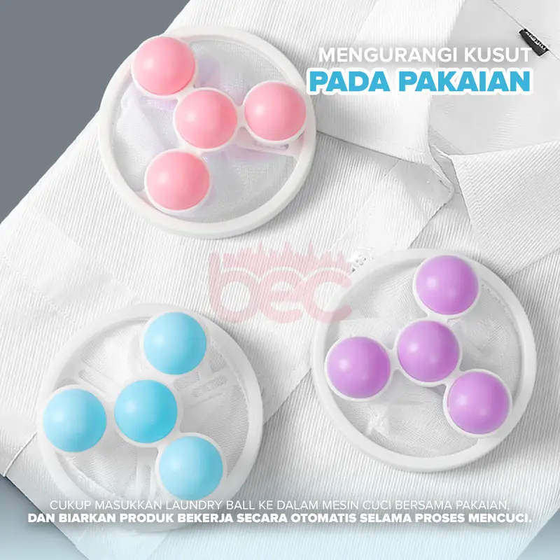 [BEC] Laundry Ball Filter Mesin Cuci | Bola Pembersih Bulu | Bola Laundry Kantong Mesin Cuci | Saringan Kantong Filter Mesin Cuci 4