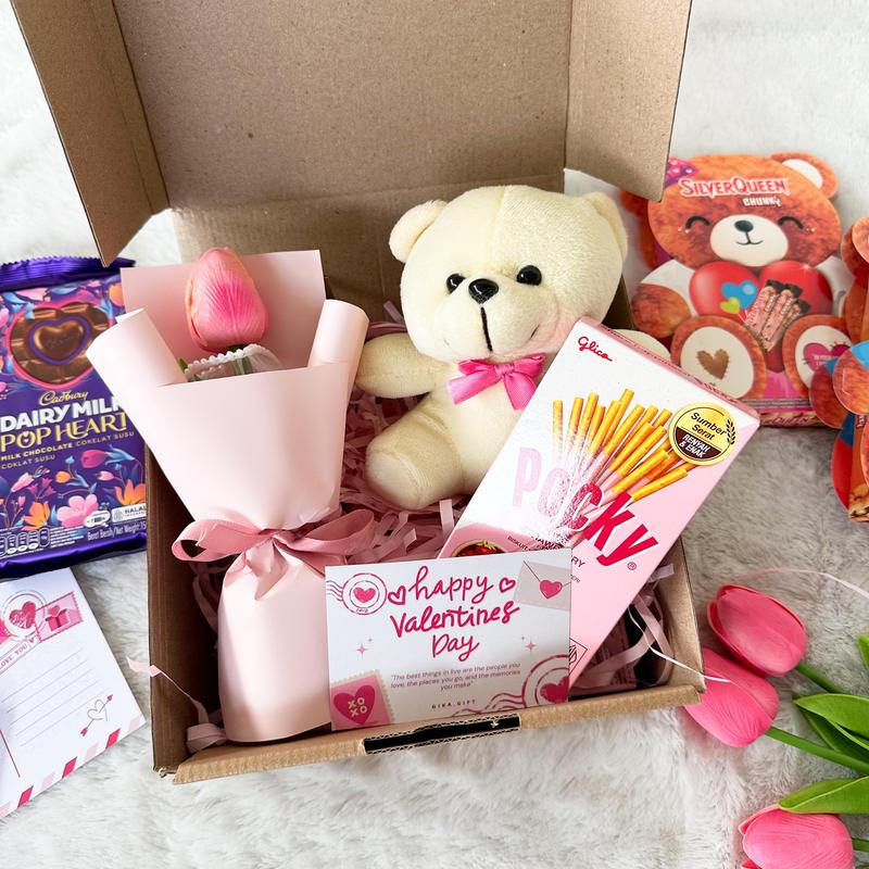 HAMPERS VALENTINE/ GIFT BOX VALENTINE/ HADIAH ULTAH/ KADO ULANG TAHUN, WISUDA/GRADUATION, ANNIVERSARY - COKELAT EDITION Bunga Chocolate 2